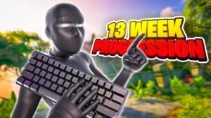 13 WEEK Fortnite Keyboard and Mouse Progression! (Controller to KBM) + Handcam
