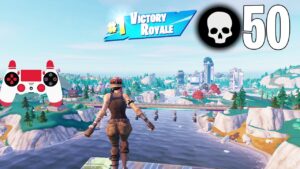 50 Elimination Solo Vs Squads Full Gameplay Wins (Fortnite Chapter 4 Season 3 PS4 Controller)