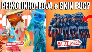 FORTNITE - LOJA RECORDE, PEIXOTINHO VERÃO e SKINS BUG?