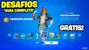 *GUÍA COMPLETA* Como CONSEGUIR la SKIN de MIAÚSCULOS PARADISÍACO en FORTNITE🎁 MISIONES de MIÁUSCULOS
