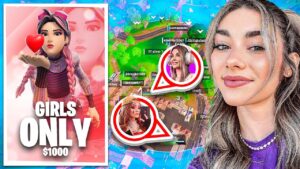 I Hosted a $1000 GIRLS ONLY Zone Wars Tournament In Fortnite!