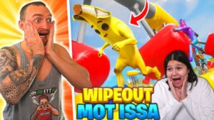 JAG UTMANAR MIN FLICKVÄN I WIPEOUT TÄVLING I FORTNITE