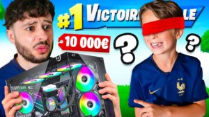 J'offre ce PC GAMER à MON PETIT FRÈRE si il fait TOP 1 ! (7 ANS)