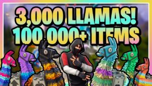 OPENING 3,000 LLAMAS in Fortnite Save the World Feat. Aewol-ri