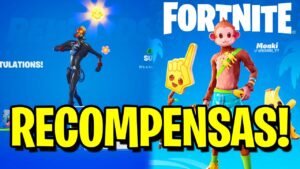 TODAS LAS RECOMPEN DEL EVENTO DE VERANO!! (14 DIAS DE VERANO) + NUEVA SKIN DE MONO EN FORTNITE...!?
