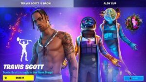 TRAVIS SCOTT NA ATUALIZAÇÃO 23.20 FORTNITE CAPITULO 4 TEMPORADA 3.UPDATE 23.20 FORTNITE TEMPORADA 3