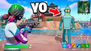 TROLLEO JUGADORES como BENDER en FORTNITE!