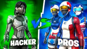 1 Cheater vs 3 Pro Fortnite players... (whos better?)
