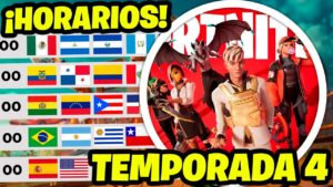 ¿CUANDO INICIA LA TEMPORADA 4 CAPITULO 4 de FORTNITE? ⏰❓ HORARIOS FORTNITE TEMPORADA 4 CAPITULO 4