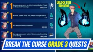 Fortnite Complete Break the Curse Grade 3 Quests - How to EASILY unlock Jujutsue Keisen Rewards