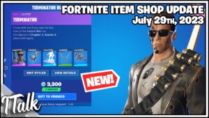 Fortnite Item Shop *NEW* TERMINATOR SET! [July 29th, 2023] (Fortnite Battle Royale)