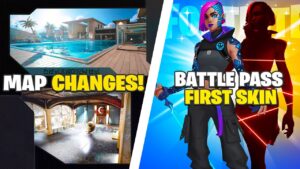 Fortnite Season 4 MAP CHANGES! (Battle Pass SKIN)