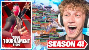 I Hosted a $1000 SOLOS Tournament In Season 4 Fortnite!