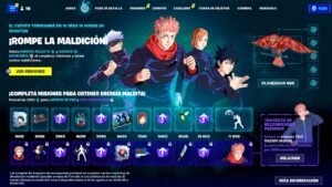 MINI PASE DE JUJUTSU KAISEN en FORTNITE! 🎁🔥 (TODAS las RECOMPENSAS GRATIS de JUJUTSU KAISEN) 😱