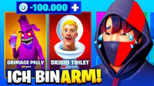 OHA 😱🤑 Nach jedem TOD MUSS ich KRASSE SKINS aus dem Shop KAUFEN (ultra teuer) Fortnite 4  Deutsch