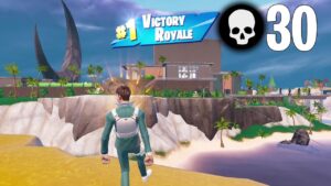 30 Elimination Solo vs Squads Gameplay "Zero Build" Win (NEW Fortnite Chapter 4 Season 4)