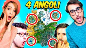 4 ANGOLI NELLA MAPPA CON LE ARMI MITICHE! - Fortnite