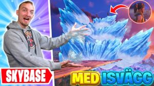 BYGGER VÄRLDENS FÖRSTA SKYBASE MED ISVÄGG SUPERKRAFT I FORTNITE