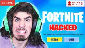 Hacking ANRGY Youtuber’s Fortnite Account! (RAGE)