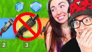 NO *SHOTGUN* Challenge with my GIRLFRIEND! (Fortnite)