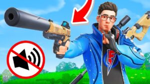SILÊNCIO! DESAFIO SÓ ARMA SILENCIADA DO FORTNITE