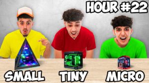Using MINI Gaming PCs Only To Play Fortnite For 24 Hours w/ Brothers!