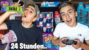 WER zuletzt FORTNITE SPIELEN aufhört GEWINNT - 24h Challenge