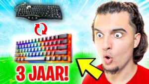 ik heb na 3 jaar eindelijk een nieuwe fortnite toetsenbord...