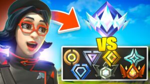 1 UNREAL VS TOUS LES RANKS DE FORTNITE ! 🤯