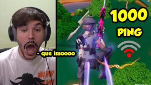 FORTNITE com CONSTRUÇÃO na PIOR INTERNET do mundo !!!