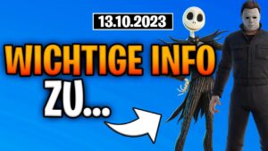 Fortnite Daily Item Shop 13.10.2023 | WICHTIG | Shop von heute 13.10.2023