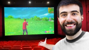 I Bought EVERY SEAT in a Movie Theater to Play Fortnite!