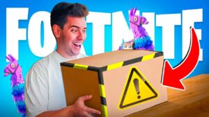 RECEBI UMA CAIXA SECRETA DO FORTNITE!