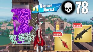 78 Elimination Solo vs Squads Gameplay " Builds Only" Full Game Wins (Fortnite Chapter 4 Season 4)