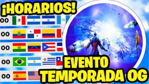 ¿CUANDO INICIA el EVENTO de FORTNITE OG ❓⏰ HORARIOS del EVENTO FINAL de FORTNITE CAPÍTULO 4 🔥