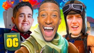 Carrying Angry Ginge & PieFace On OG Fortnite!