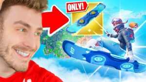 Celou Hru MUSÍM ZŮSTAT NA HOVERBOARDU!! *FORTNITE CHALLENGE*