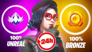 De BRONZE à UNREAL en MOINS DE 24H sur FORTNITE ! 🤯🏆