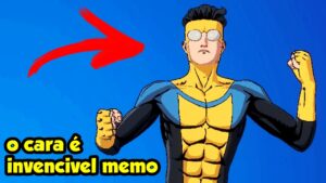 INVINCIBLE NO FORTNITE !!! (uau o cara é invencível 😎)