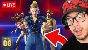 🔴LIVE! - New FORTNITE x STRANGER THINGS Skins! (Fortnite OG Chapter 1)