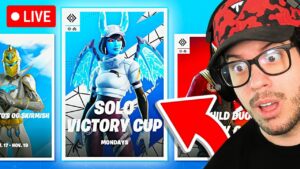 🔴LIVE! - SOLO CASH CUP Tournament in FORTNITE! (with COACH)
