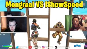 Mongraal VS IShowSpeed 1v1 TOXIC Buildfights!