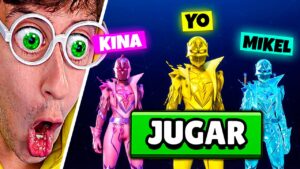 Reto de COLORES en Fortnite OG 🔴🟢🟡! (Power Rangers Skin Challenge 🤖)