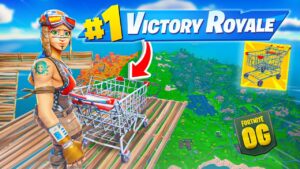 ZROBIŁEM LEGENDARNY SKYBASE Z WÓZKIEM SKLEPOWYM w Fortnite OG