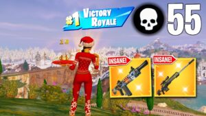 55 Elimination Solo Vs Squads "Build / ZeroBuild" Wins Full Gameplay (NEW Fortnite Chapter 5!)