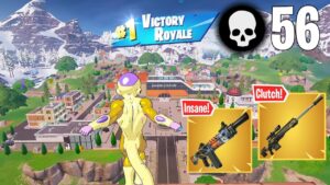 56 Elimination Solo vs Squads (Fortnite Chapter 5 Gameplay Wins)