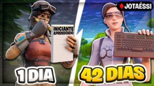 6 SEMANAS do meu Progresso com Teclado e Mouse no Fortnite! (DICAS)
