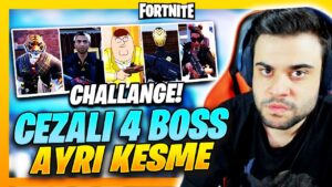 CEZALI 4 BOSS'U AYRI KESME CHALLENGE ! (Fortnite Ekip)