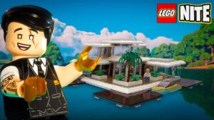 CONSTRUÍ UNA CASA EN EL AGUA en LEGO FORTNITE 😱 LEGONITE #2