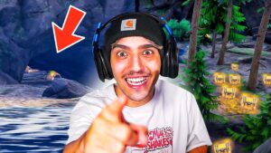 Descubrí una CUEVA SECRETA en el CAPÍTULO 5 de Fortnite y tiene mucho LOOT